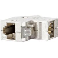 METZ CONNECT 1309A1-I tussenstuk voor kabels RJ-45 Zilver - thumbnail