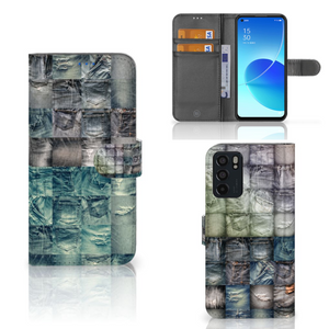 Wallet Case met Pasjes OPPO Reno6 5G Spijkerbroeken