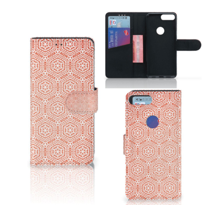 Alcatel 1S (2019) Telefoon Hoesje Pattern Orange Alcatel 1S (2019) Telefoon Hoesje Pattern Orange