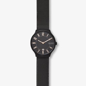 Horlogeband Skagen SKW2806 Mesh/Milanees Zwart 14mm