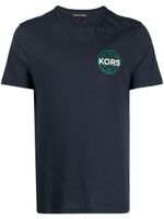 Michael Kors t-shirt Digital Global à logo imprimé - Bleu