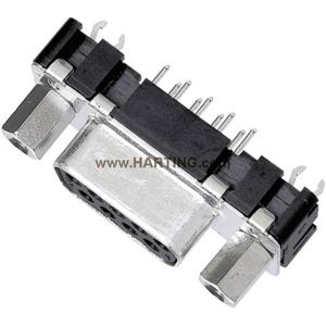 Harting 09 66 351 6512 D-sub female connector 180 ° Aantal polen: 25 Solderen 1 stuk(s)