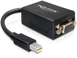 DeLOCK 65256 video kabel adapter 0,18 m Mini DisplayPort VGA (D-Sub) Zwart