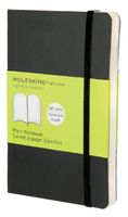 Notitieboek Moleskine pocket 90x140mm blanco zwart