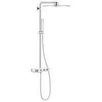 GROHE Euphoria smartcontrol Regendoucheset Opbouw- hoofddouche vierkant 31cm - handdouche staaf - moon white 26508LS0 - thumbnail