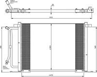 Condensor, airconditioning 35250 - thumbnail