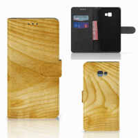 Samsung Galaxy J4 Plus (2018) Book Style Case Licht Hout