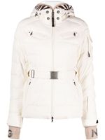 BOGNER veste de ski Ellya à taille ceinturée - Blanc