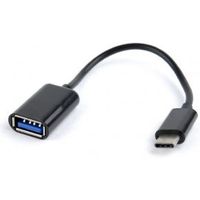 Gembird AB-OTG-CMAF2-01 kabeladapter/verloopstukje USB Type-C USB Type-A Zwart - thumbnail