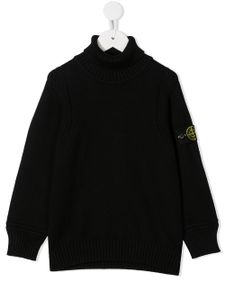 Stone Island Junior pull à col roulé - Noir