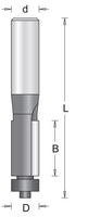 Hikoki Accessoires 8 Mm Kantenfrees Met Onderlager 12.7X63 - 754109 - thumbnail