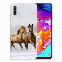 Samsung Galaxy A70 TPU Hoesje Paarden