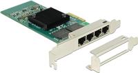 Adap Delock compatible PCI Express x4 Card 4x RJ45
