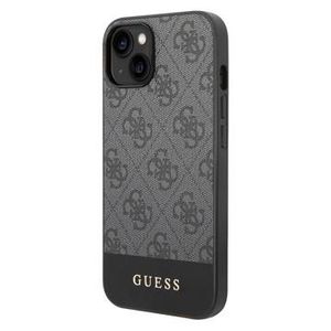 Guess 4G Stripe iPhone 14 Hybride Hoesje - Grijs