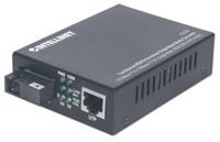 Intellinet 510530 netwerk media converter 100 Mbit/s Single-mode Zwart - thumbnail