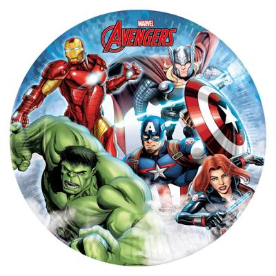 Globos Papieren bordjes fsc avengers infinity stones, 8st.