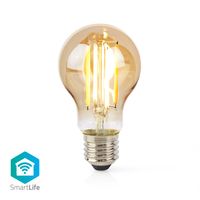 Nedis SmartLife LED Filamentlamp | Wi-Fi | E27 | 806 lm | 7 W | 1 stuks - WIFILRF10A60 WIFILRF10A60 - thumbnail