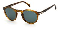 David Beckham zonnebril 1036/S heren cat. 3 rond bruin/groen