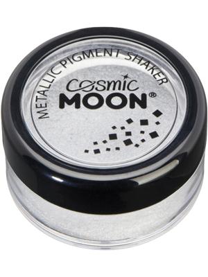 Cosmic Moon Metallic Glitter Shaker Zilver