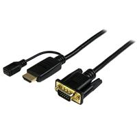 StarTech.com 3m actieve HDMI naar VGA converter kabel - HDMI naar VGA adapter 300cm - zwart - 1920x1200 / 1080p