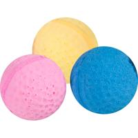 Kattenspeeltje Bal Spungy 4 cm Flamingo Willekeurig