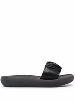 Ancient Greek Sandals sandales Scrunchie Taygete à bout ouvert - Noir