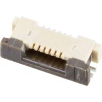 Molex 545500671 FFC/FPC-aansluiting Totaal aantal polen: 6 Rastermaat: 0.5 mm Inhoud: 1 stuk(s) Tape on Full reel