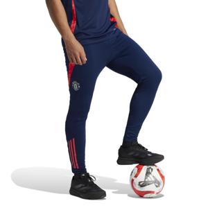 adidas Manchester United Trainingsbroek 2024-2025 Donkerblauw Rood Zilver