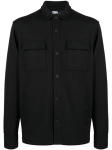 Karl Lagerfeld chemise en coton à manches longues - Noir