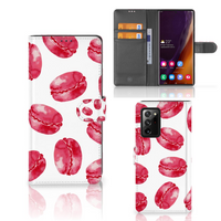 Samsung Galaxy Note20 Ultra Book Cover Pink Macarons - thumbnail