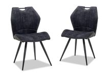 Set van 2 stoelen IMPERIO asgrijs - thumbnail