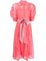 Baruni robe Tena à taille ceinturée - Rose