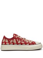 Valentino Garavani baskets lacées à motif monogrammé - Tons neutres - thumbnail