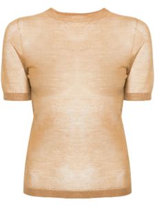 Acne Studios t-shirt à effet de transparence - Tons neutres