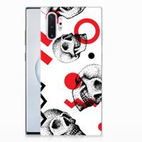 Silicone Back Case Samsung Galaxy Note 10 Plus Skull Red