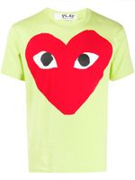 Comme Des Garçons Play t-shirt à cœur imprimé - Vert