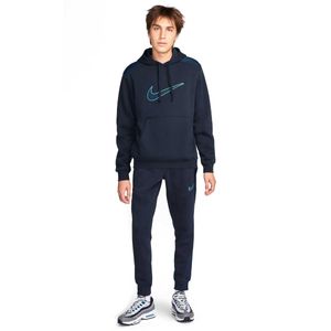 Nike Sportswear Fleece Trainingspak Hooded Donkerblauw