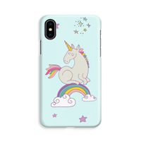 Regenboog eenhoorn: iPhone X Volledig Geprint Hoesje - thumbnail