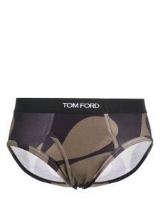 TOM FORD slip à bande logo - Noir