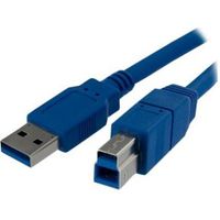 StarTech.com 1 m SuperSpeed USB 3.0-kabel A-naar-B M/M - thumbnail