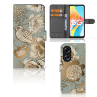 Hoesje voor OPPO Reno8 T 5G Vintage Bird Flowers