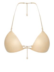 Dolce & Gabbana triangle-shape bikini top - Or