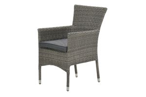 Nicosia stapelbare wicker tuinstoel - Organic grey