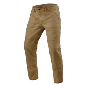 REV'IT! Davis TF, Motorjeans heren, Donkercamel lengte 34