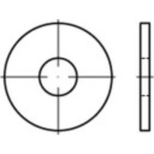 Onderlegringen 8.4 mm 24 mm Staal 100 stuk(s) TOOLCRAFT 146435