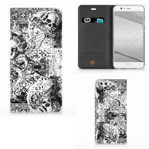 Mobiel BookCase Huawei P10 Plus Skulls Angel