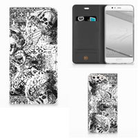 Mobiel BookCase Huawei P10 Plus Skulls Angel - thumbnail