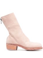 Guidi bottes en cuir à fermeture zippée - Rose