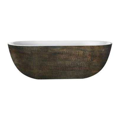 Ligbad Vrijstaand Best Design Exclusive Ovaal 86x180x60cm Hoogwaardig Acryl Croco Second