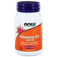 NOW Vitamine D3 400IE (90 softgels) - thumbnail